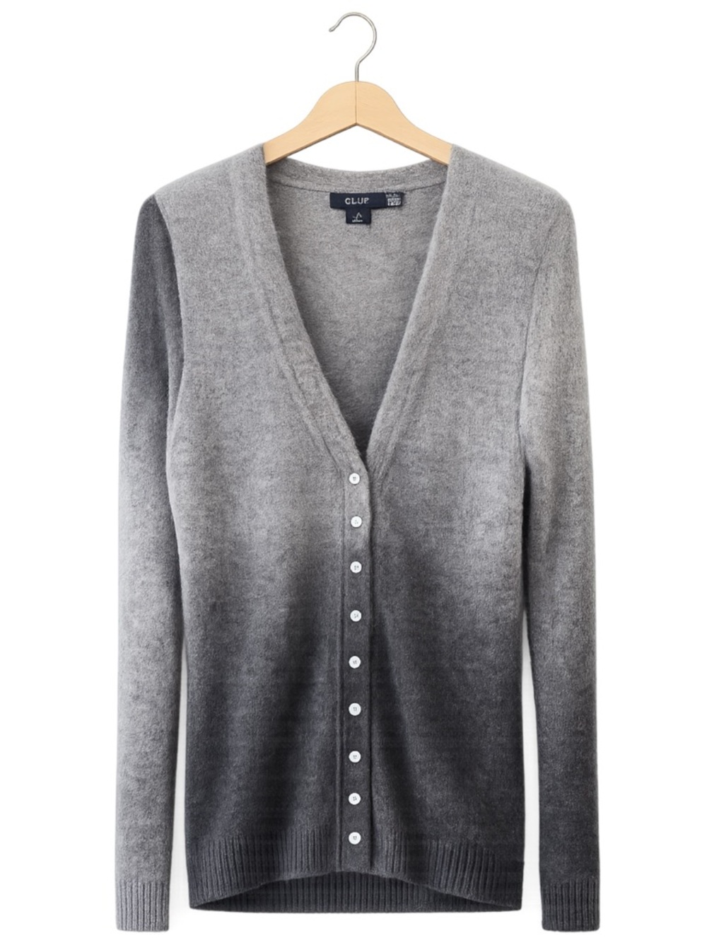 ISDA & Co Womens Italian Yarn Mohair Ombre Cardigan Medium Indie Grunge Granola‎
